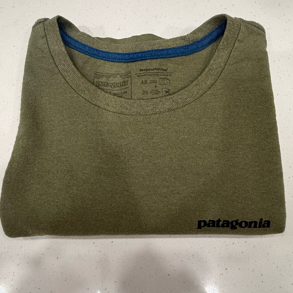 Patagonia Olive green Responsibili-Tee